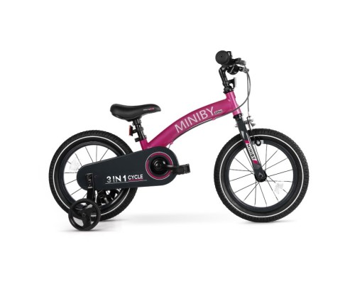 Дитячий велосипед QPlay біговел Miniby 3в1 Pink (CB01MiniByPink)