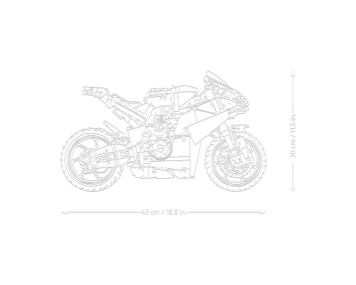 Конструктор LEGO Technic Мотоцикл Ducati Panigale V4 S (42202)