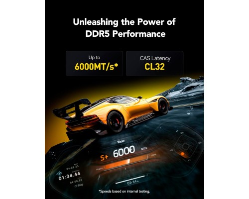 Модуль пам'яті для комп'ютера DDR5 32GB (2x16GB) 6000 MHz Thor Black Lexar (LD5U16G60C38LG-RGD)