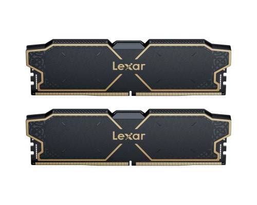 Модуль пам'яті для комп'ютера DDR5 32GB (2x16GB) 6000 MHz Thor Black Lexar (LD5U16G60C38LG-RGD)
