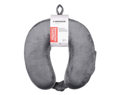 Туристична подушка Wenger Memory Foam Travel Neck Pillow, сірий (611884)