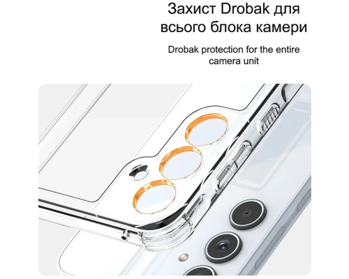 Чохол до мобільного телефона Drobak Acrylic Case with Airbag Samsung Galaxy S24 FE Camera cover (949427)