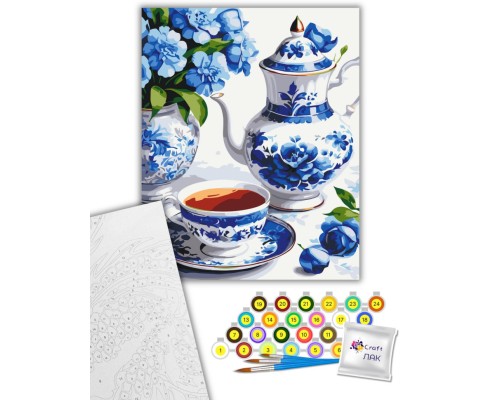 Картина по номерам ArtCraft Натюрморт у блакитних тонах 40х50 см (12040-AC)
