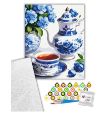 Картина по номерам ArtCraft Натюрморт у блакитних тонах 40х50 см (12040-AC)