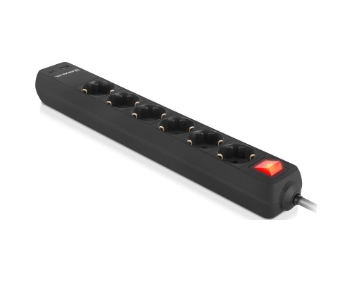 Мережевий фільтр живлення REAL-EL RS-PROTECT 605 3m, black (EL122300041)