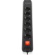 Мережевий фільтр живлення REAL-EL RS-PROTECT 605 3m, black (EL122300041)
