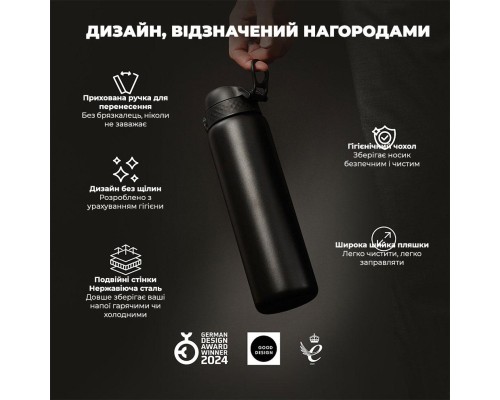 Пляшка для води ION8 OneTouch Vacuum Insulated 920 мл Black (I8TS1000BLK)