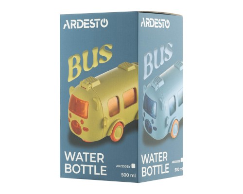 Пляшка для води Ardesto Bear Bus 500мл жовтий (AR2250BY)