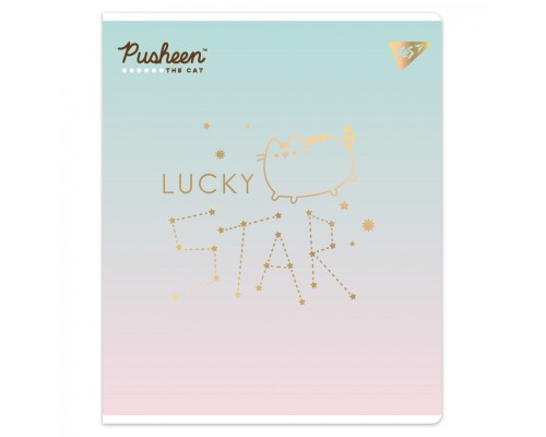 Зошит Yes Goldstar Pusheen А5 12 аркушів клітинка (767493)