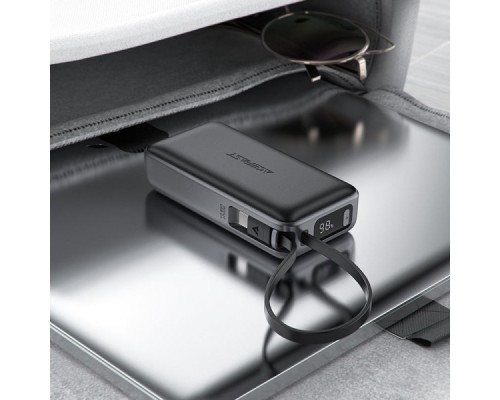 Батарея універсальна Acefast 10000mAh 30W PD, USB-C witch cable, USB-A, Li-Pol, M7 Black (6974316283379)