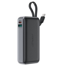 Батарея універсальна Acefast 10000mAh 30W PD, USB-C witch cable, USB-A, Li-Pol, M7 Black (6974316283379)