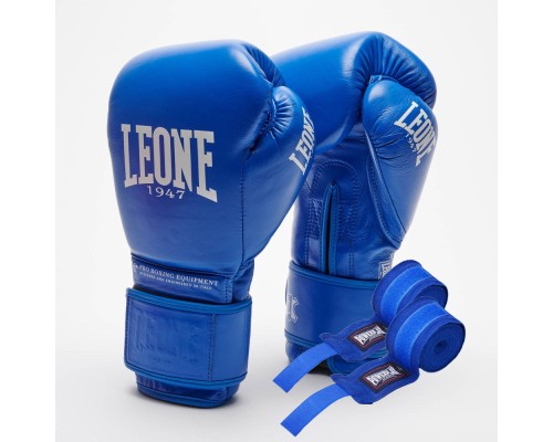 Боксерські рукавички Leone GN111 The Greatest Blue 12 унцій (GN111_Blue_12oz)