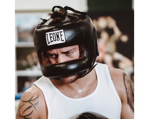 Боксерський шолом Leone CS425 Black M (CS425_Black_M)