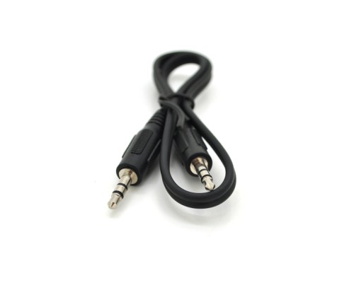 Кабель мультимедійний 3.5mm M to 3.5mm M 0.4m black Voltronic (YT28014)