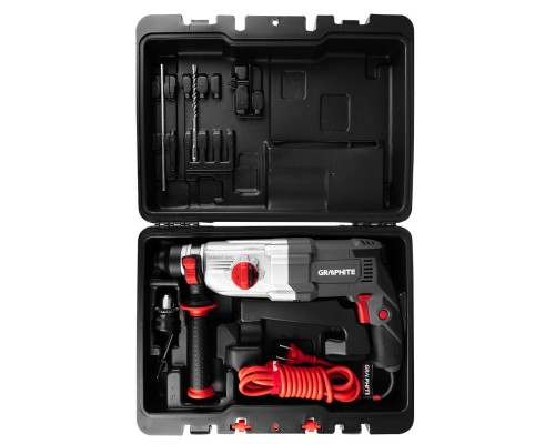 Перфоратор Graphite SDS-plus, 900Вт, 3.4Дж, кейс 6.1кг (58G539)