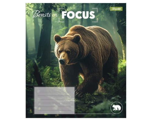 Зошит 1 вересня Beasts in Focusg А5 60 аркушів клітинка (768062)