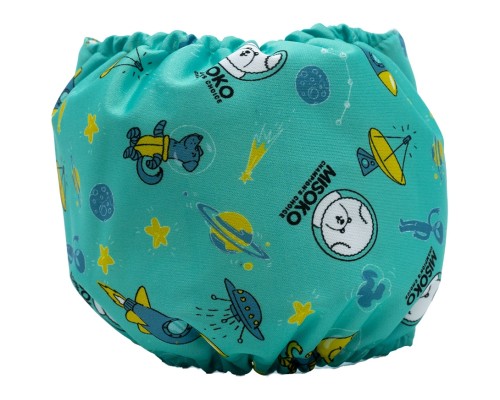 Підгузки для тварин MISOKO&CO багаторазові для кобелів, з ракетами, L 1 шт. м'ятні (HAINMSK63950)