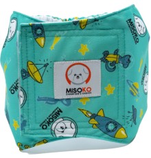 Підгузки для тварин MISOKO&CO багаторазові для кобелів, з ракетами, L 1 шт. м'ятні (HAINMSK63950)