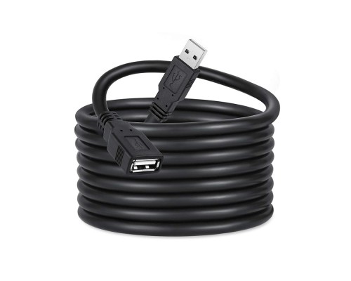Дата кабель USB 2.0 AM/AF 1.8m black ColorWay (CW-CBUF076-BK)