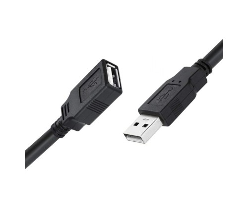 Дата кабель USB 2.0 AM/AF 1.8m black ColorWay (CW-CBUF076-BK)