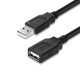 Дата кабель USB 2.0 AM/AF 1.8m black ColorWay (CW-CBUF076-BK)
