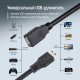 Дата кабель USB 2.0 AM/AF 1.8m black ColorWay (CW-CBUF076-BK)