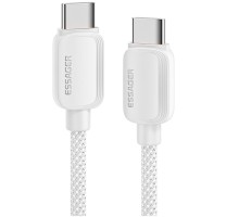 Дата кабель USB-C to USB-C 2.0m 100W white Essager (EXCTT1-WLA02-P)