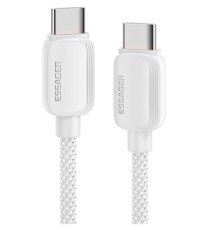 Дата кабель USB-C to USB-C 2.0m 100W white Essager (EXCTT1-WLA02-P)