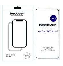 Скло захисне BeCover 10D Xiaomi Redmi 15 Black (713906)