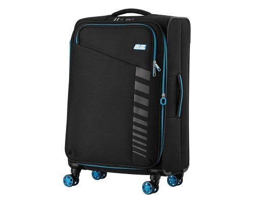 Набір валіз 2E Trek (M+S), чорні (2E-SPE-TREK-SET4-BK)