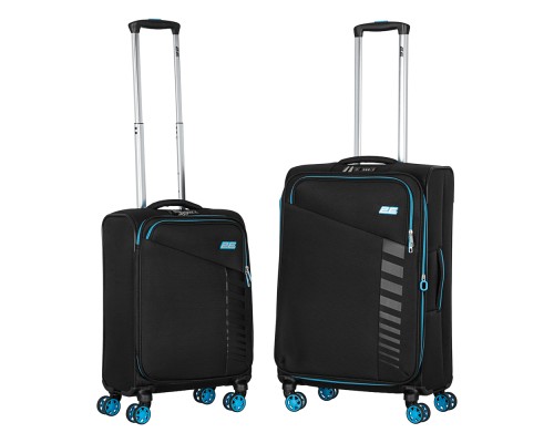 Набір валіз 2E Trek (M+S), чорні (2E-SPE-TREK-SET4-BK)