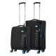 Набір валіз 2E Trek (M+S), чорні (2E-SPE-TREK-SET4-BK)