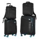 Набір валіз 2E Trek (M+S), чорні (2E-SPE-TREK-SET4-BK)