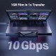 Кишеня зовнішня UGREEN USB 3.2 Gen 2 to M.2 NVMe/SATA 10Gbps UASP TRIM CM767 gray (15813)