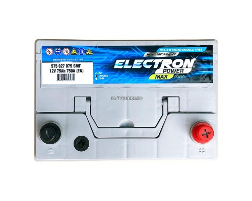 Акумулятор автомобільний ELECTRON POWER MAX 75Ah ASIA (+/-) (750EN) (575 028 075 SMF)