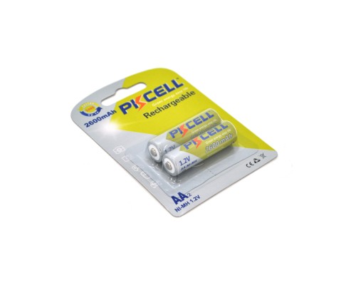 Акумулятор AA R6 2600mAh 1.2V NiMH Rechargeable Battery, 2шт/бл PkCell (PC/AA2600-2B)