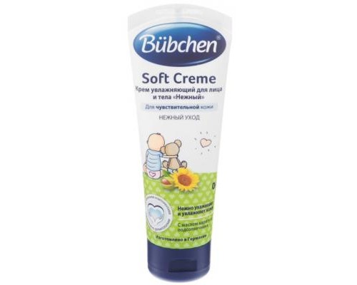 Дитячий крем Bubchen для обличчя и тіла Ніжний 75 мл (7613034884091)