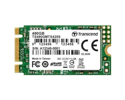 Накопичувач SSD M.2 2242 480GB Transcend (TS480GMTS420S)