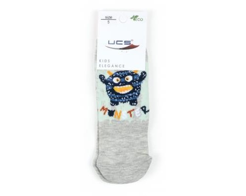 Шкарпетки дитячі BNM з монстриками (M0C0101-1404-1B-gray)