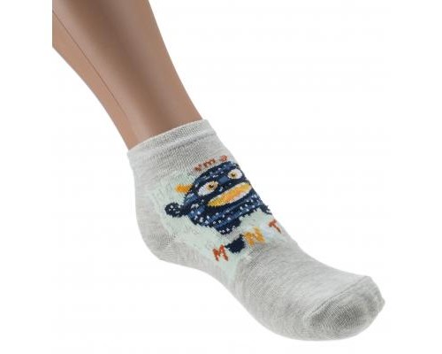 Шкарпетки дитячі BNM з монстриками (M0C0101-1404-1B-gray)