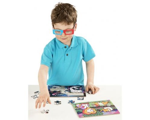 Набір для творчості Melissa&Doug 3D пазли-розмальовки Сафарі / Океан (MD8823)