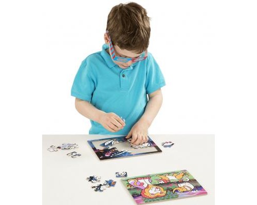 Набір для творчості Melissa&Doug 3D пазли-розмальовки Сафарі / Океан (MD8823)