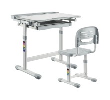 Парта зі стільцем FunDesk Bellissima grey (221918)