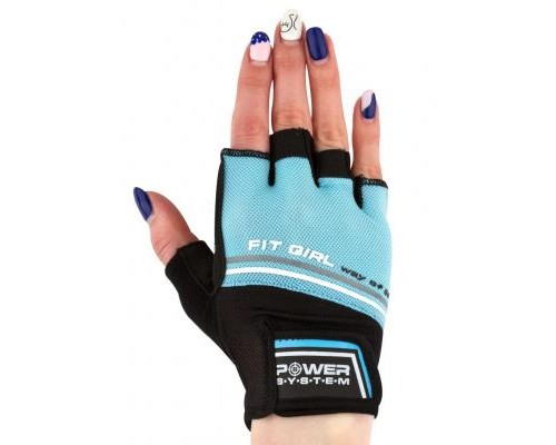 Рукавички для фітнесу Power System Fit Girl Evo PS-2920 M Blue (PS_2920_M_Blue)