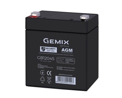 Батарея до ДБЖ Gemix GB 12В 4.5 Ач (GB12045) 