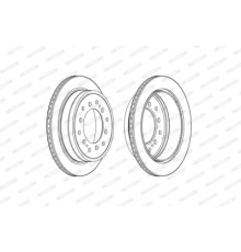 Гальмівний диск FERODO DDF2505C