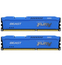 Модуль пам'яті для комп'ютера DDR3 16GB (2x8GB) 1600 MHz Fury Beast Blue Kingston Fury (ex.HyperX) (KF316C10BK2/16)