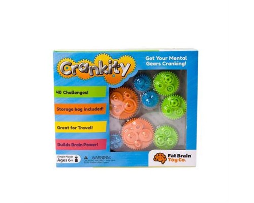 Ігровий набір Fat Brain Toys Різнокольорові Шестерінки Crankity (F140ML) 