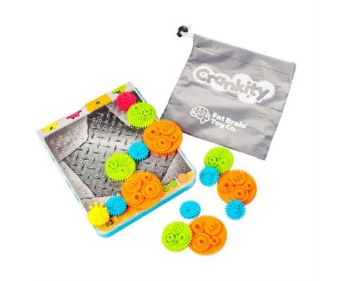 Ігровий набір Fat Brain Toys Різнокольорові Шестерінки Crankity (F140ML) 