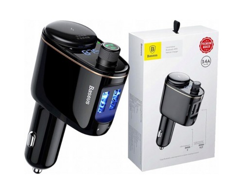 FM модулятор Baseus Lokomotive S-06 Black (CCALL-RH01)